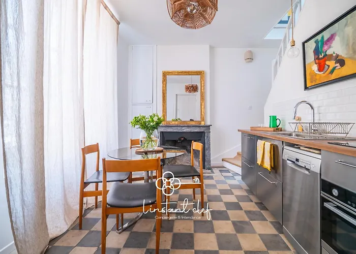 Duplex Raffine Au Mans Tram & Circuit 24h - L'instant Clef דירה *