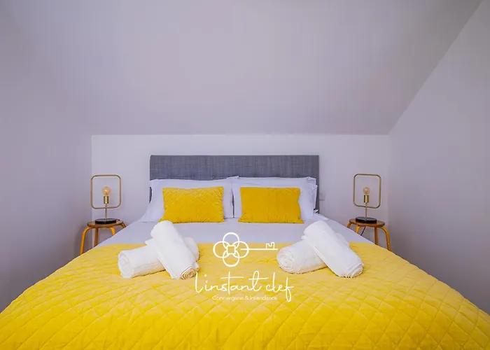 Duplex Raffine Au Mans Tram & Circuit 24h - L'instant Clef דירה